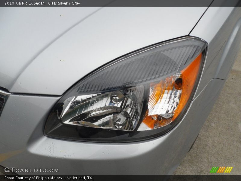 Clear Silver / Gray 2010 Kia Rio LX Sedan