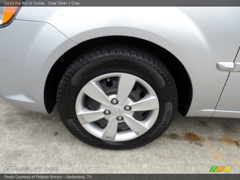 Clear Silver / Gray 2010 Kia Rio LX Sedan