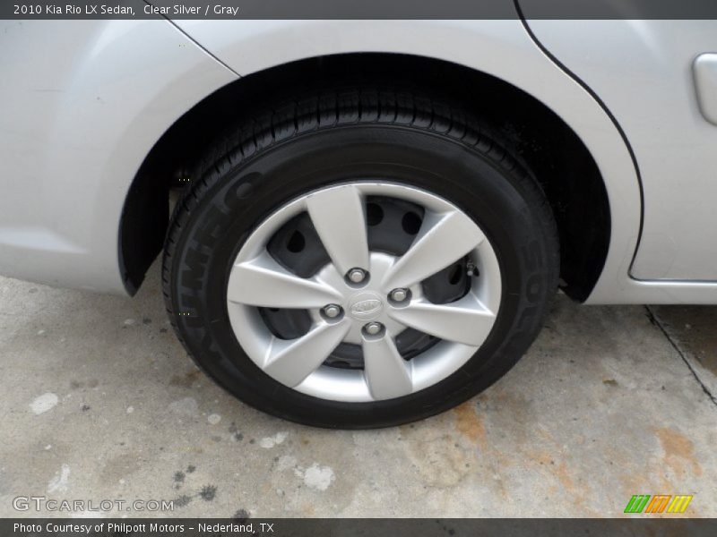 Clear Silver / Gray 2010 Kia Rio LX Sedan