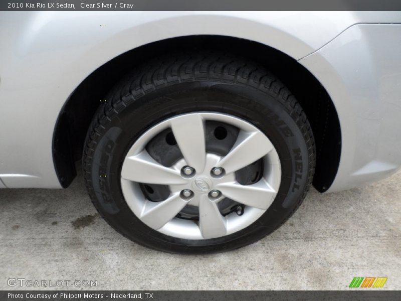 Clear Silver / Gray 2010 Kia Rio LX Sedan