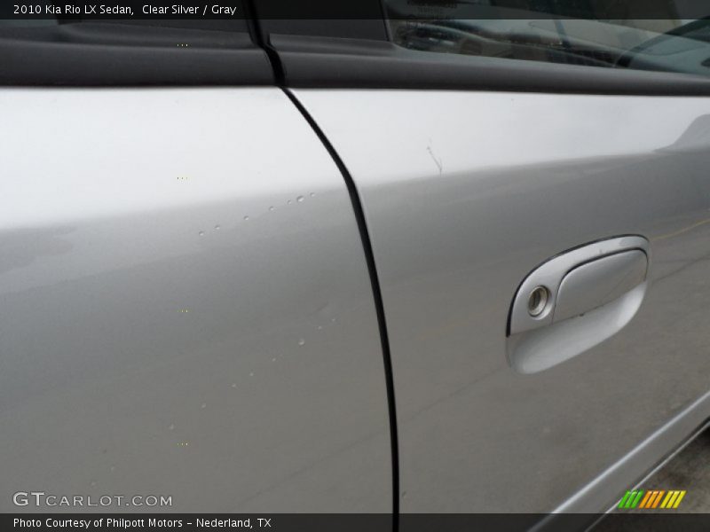 Clear Silver / Gray 2010 Kia Rio LX Sedan