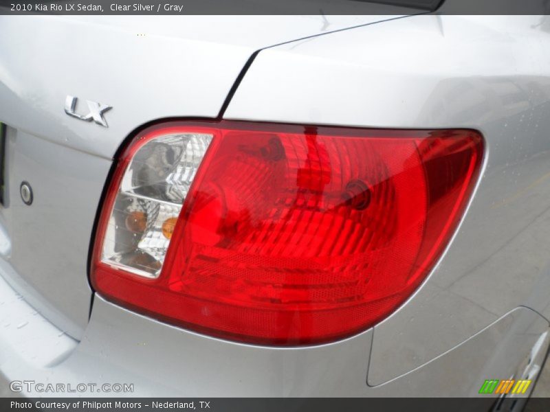 Clear Silver / Gray 2010 Kia Rio LX Sedan
