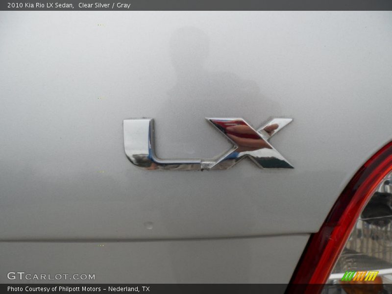 Clear Silver / Gray 2010 Kia Rio LX Sedan