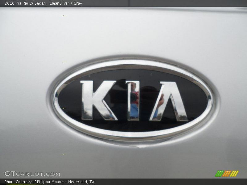 Clear Silver / Gray 2010 Kia Rio LX Sedan