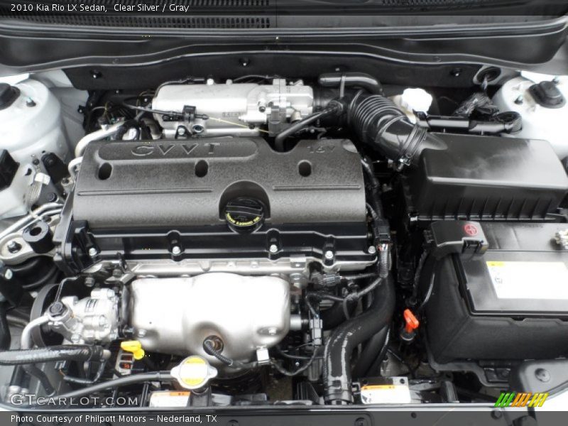 Clear Silver / Gray 2010 Kia Rio LX Sedan