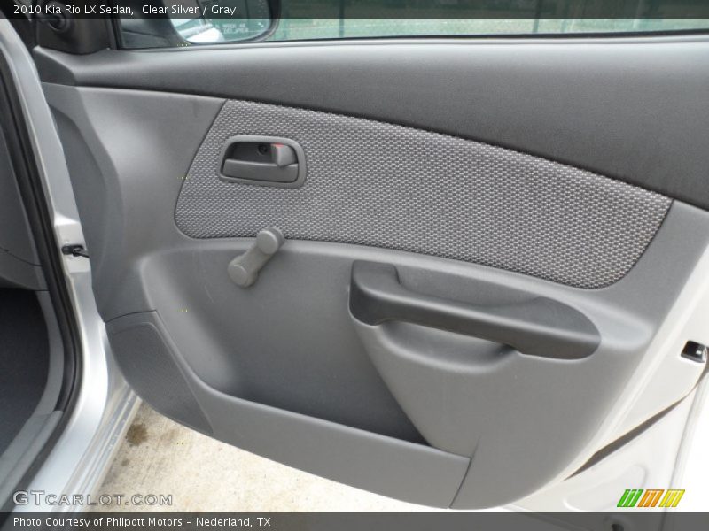 Clear Silver / Gray 2010 Kia Rio LX Sedan