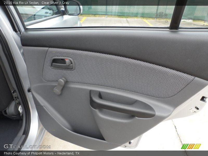 Clear Silver / Gray 2010 Kia Rio LX Sedan