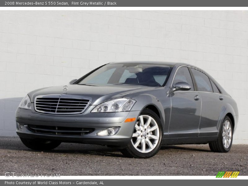 Flint Grey Metallic / Black 2008 Mercedes-Benz S 550 Sedan