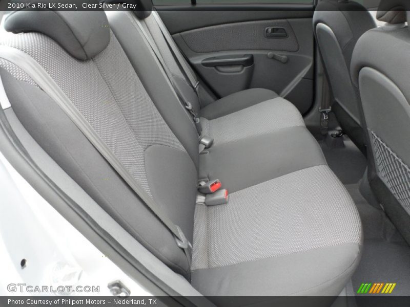 Clear Silver / Gray 2010 Kia Rio LX Sedan