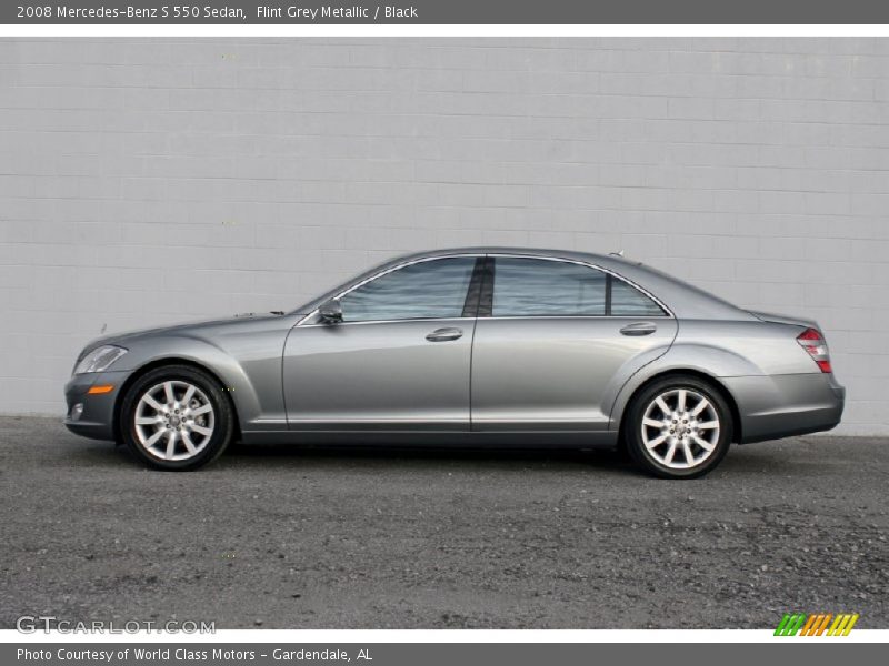 Flint Grey Metallic / Black 2008 Mercedes-Benz S 550 Sedan