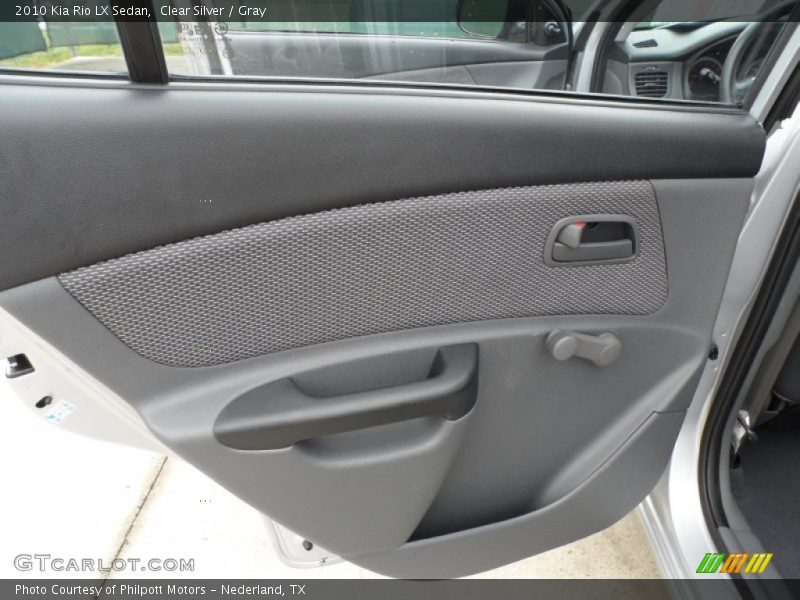 Clear Silver / Gray 2010 Kia Rio LX Sedan