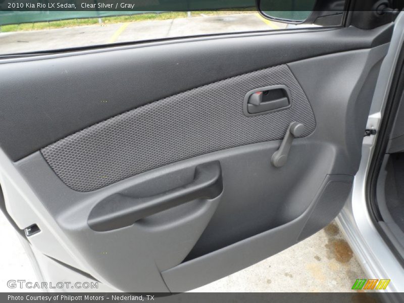 Clear Silver / Gray 2010 Kia Rio LX Sedan