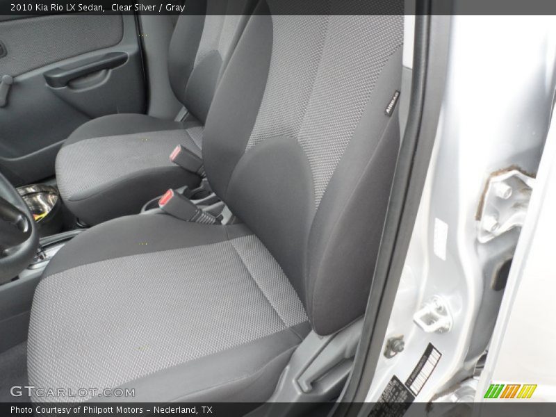 Clear Silver / Gray 2010 Kia Rio LX Sedan