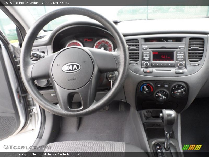 Clear Silver / Gray 2010 Kia Rio LX Sedan