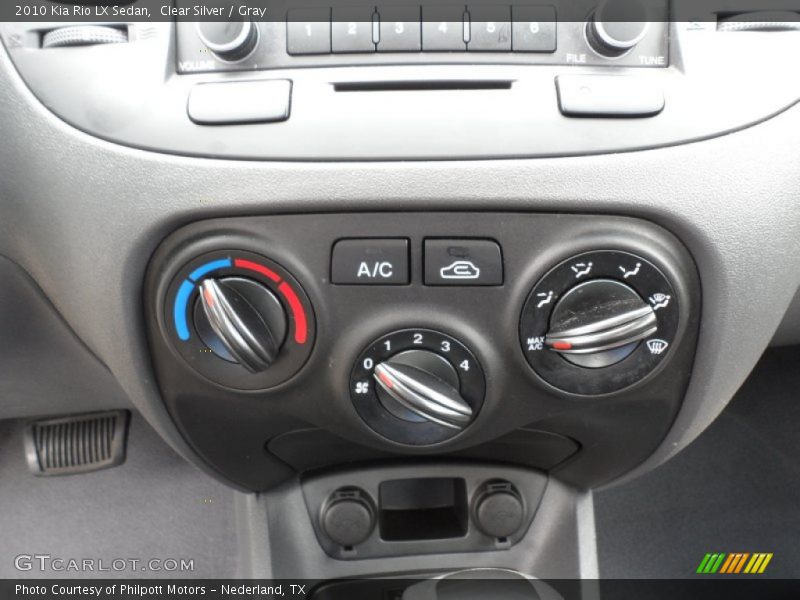 Clear Silver / Gray 2010 Kia Rio LX Sedan