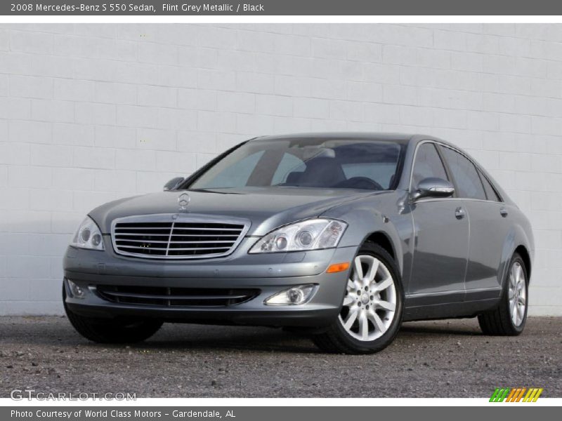 Flint Grey Metallic / Black 2008 Mercedes-Benz S 550 Sedan