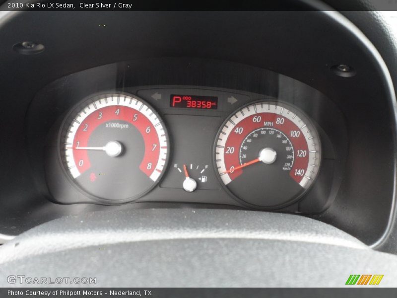 Clear Silver / Gray 2010 Kia Rio LX Sedan