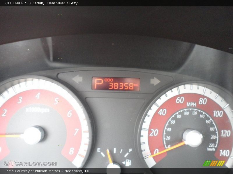 Clear Silver / Gray 2010 Kia Rio LX Sedan