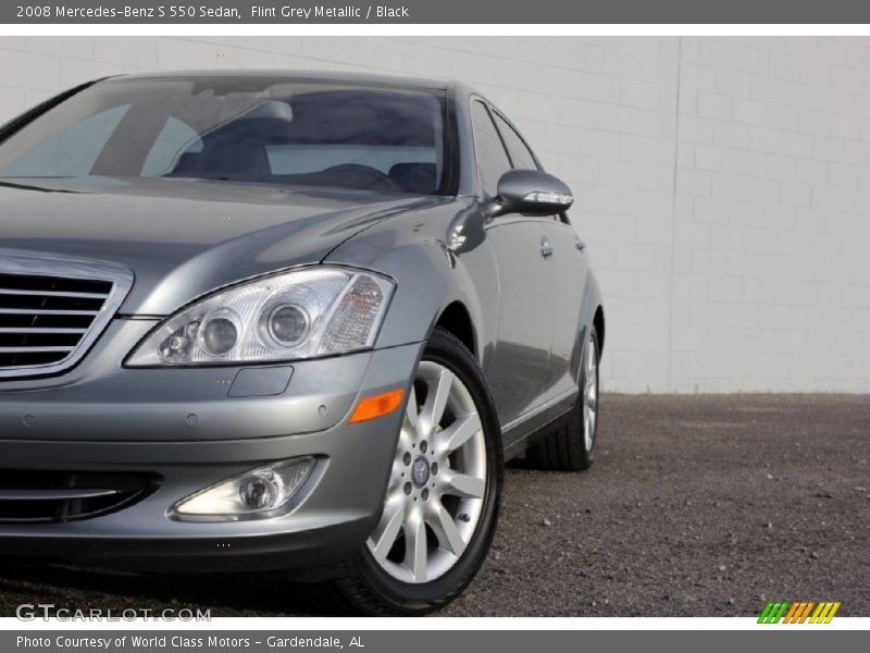 Flint Grey Metallic / Black 2008 Mercedes-Benz S 550 Sedan