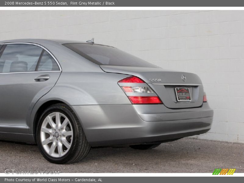 Flint Grey Metallic / Black 2008 Mercedes-Benz S 550 Sedan