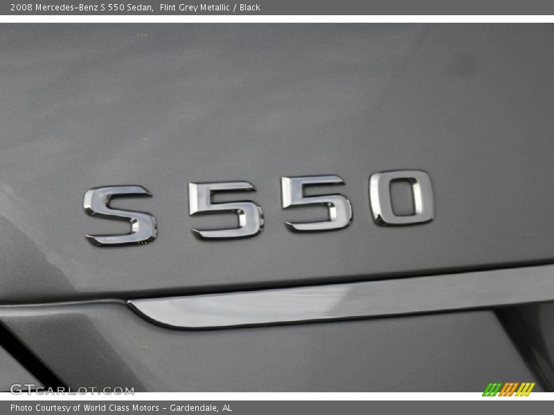 Flint Grey Metallic / Black 2008 Mercedes-Benz S 550 Sedan