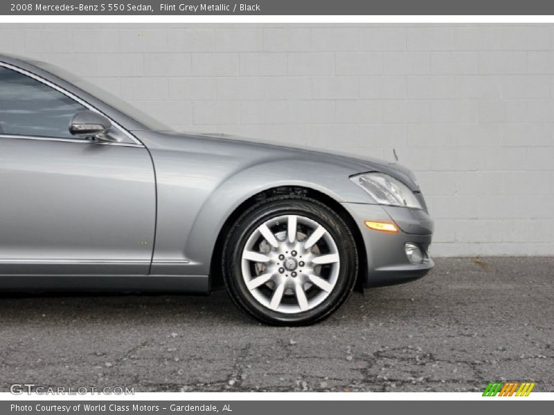 Flint Grey Metallic / Black 2008 Mercedes-Benz S 550 Sedan