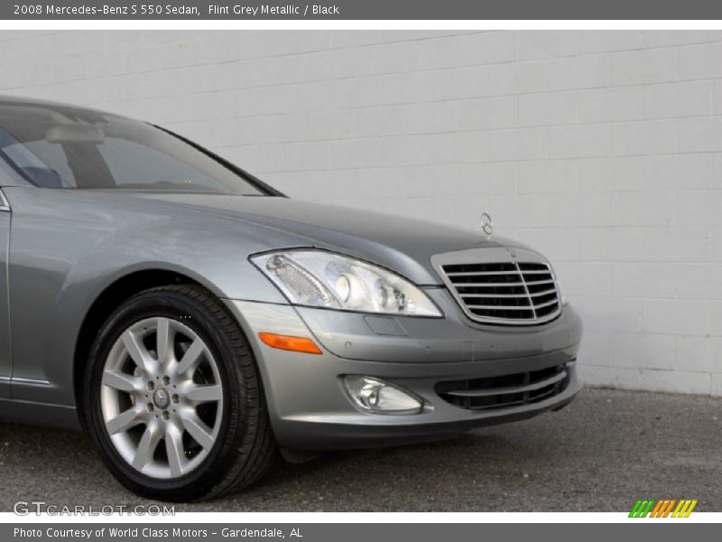 Flint Grey Metallic / Black 2008 Mercedes-Benz S 550 Sedan