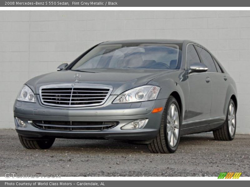 Flint Grey Metallic / Black 2008 Mercedes-Benz S 550 Sedan