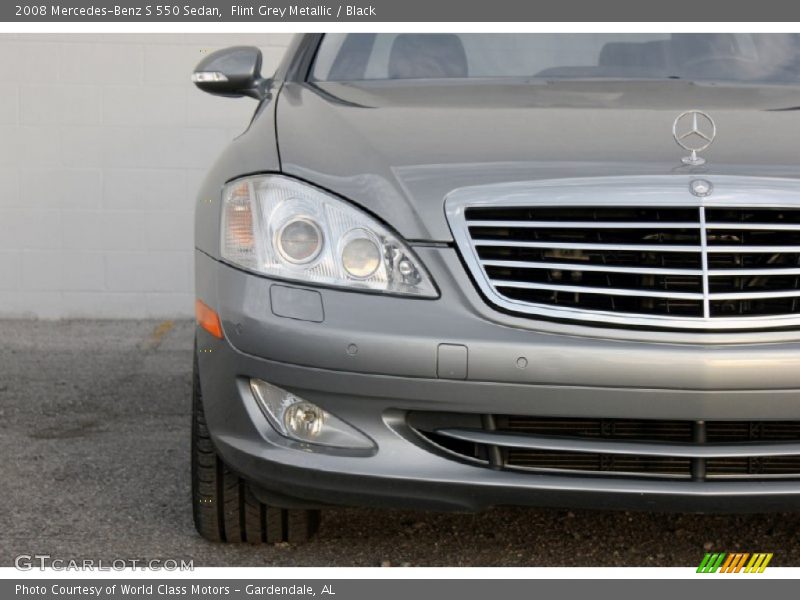 Flint Grey Metallic / Black 2008 Mercedes-Benz S 550 Sedan