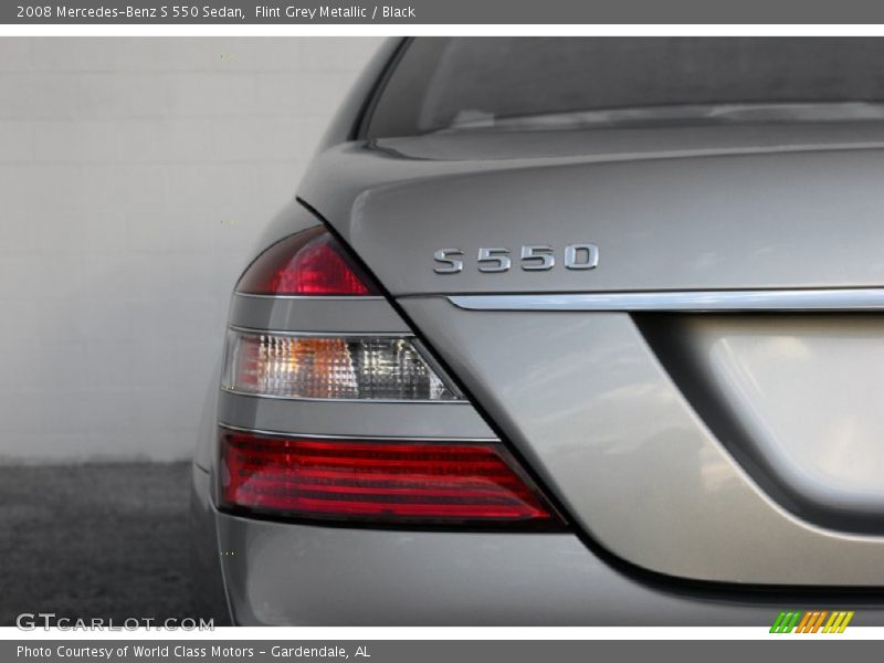 Flint Grey Metallic / Black 2008 Mercedes-Benz S 550 Sedan