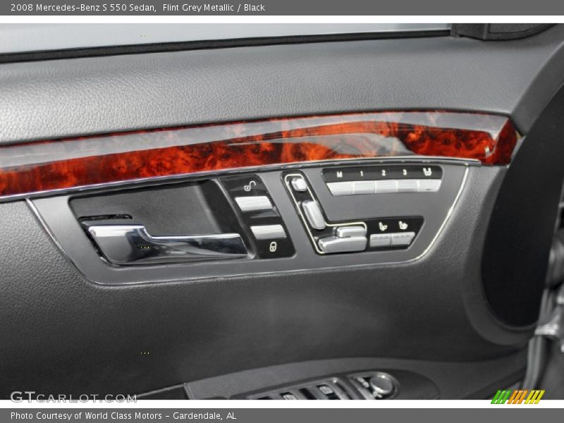 Flint Grey Metallic / Black 2008 Mercedes-Benz S 550 Sedan