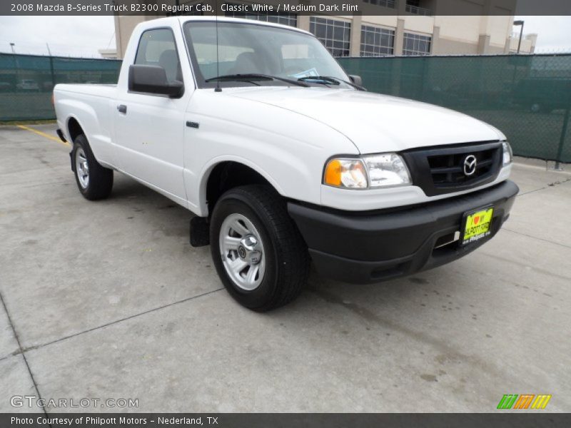 Classic White / Medium Dark Flint 2008 Mazda B-Series Truck B2300 Regular Cab