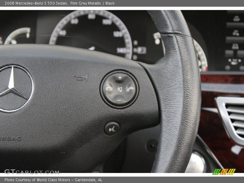 Flint Grey Metallic / Black 2008 Mercedes-Benz S 550 Sedan