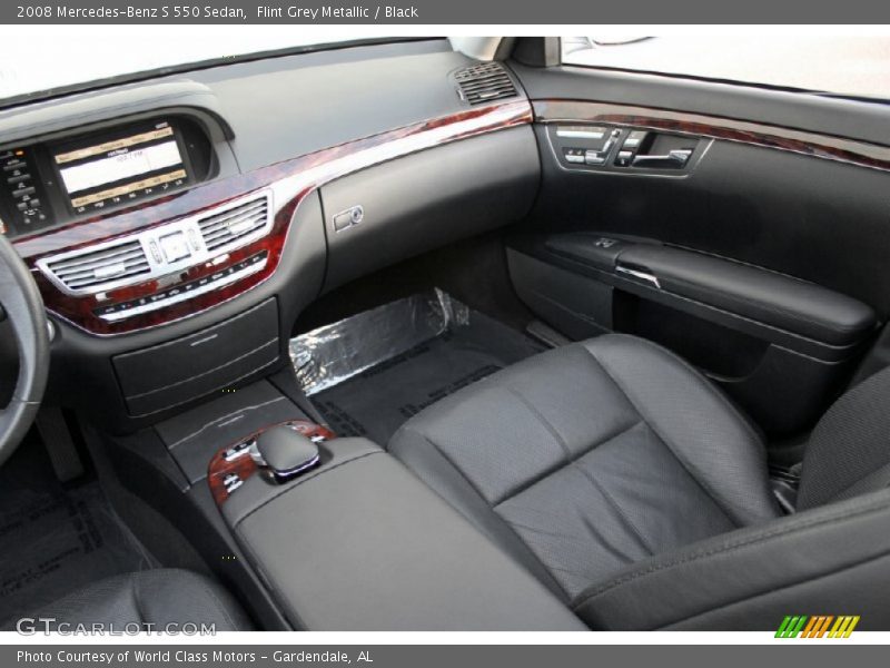 Flint Grey Metallic / Black 2008 Mercedes-Benz S 550 Sedan
