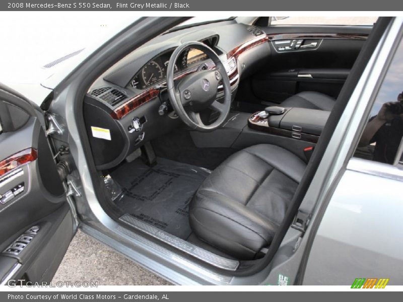 Flint Grey Metallic / Black 2008 Mercedes-Benz S 550 Sedan