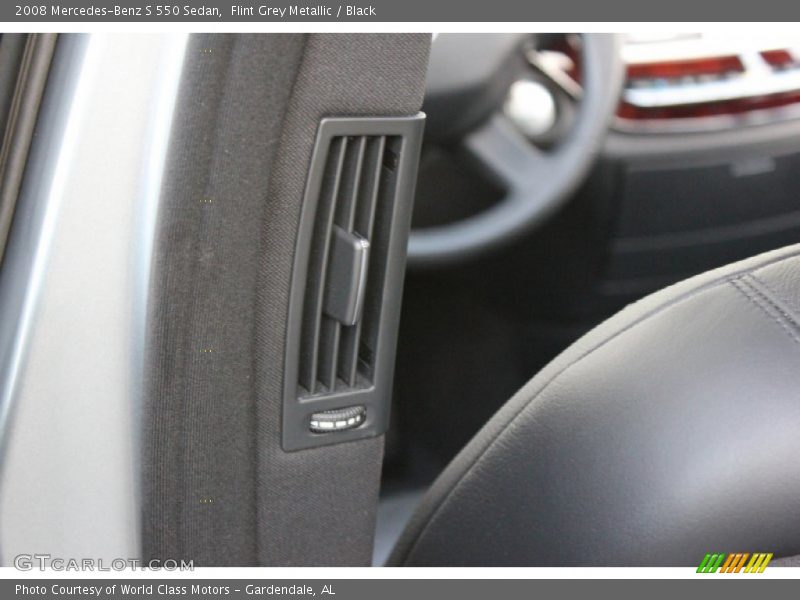 Flint Grey Metallic / Black 2008 Mercedes-Benz S 550 Sedan