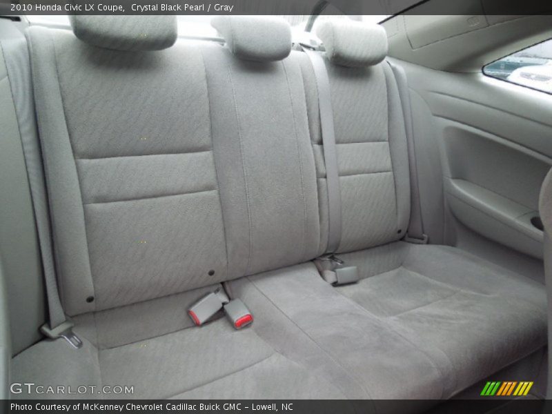 Crystal Black Pearl / Gray 2010 Honda Civic LX Coupe