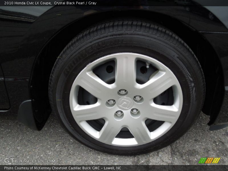 Crystal Black Pearl / Gray 2010 Honda Civic LX Coupe