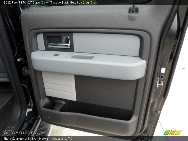 Tuxedo Black Metallic / Steel Gray 2012 Ford F150 XLT SuperCrew