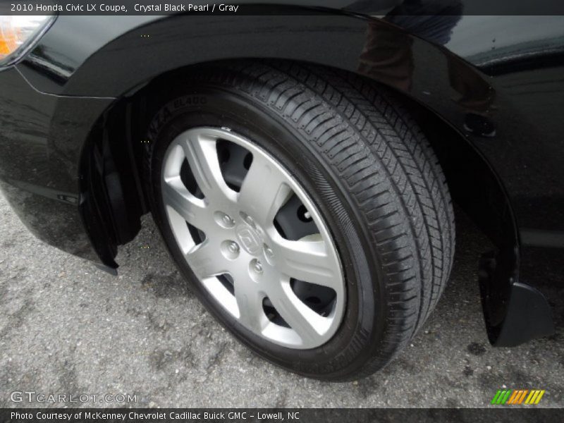 Crystal Black Pearl / Gray 2010 Honda Civic LX Coupe