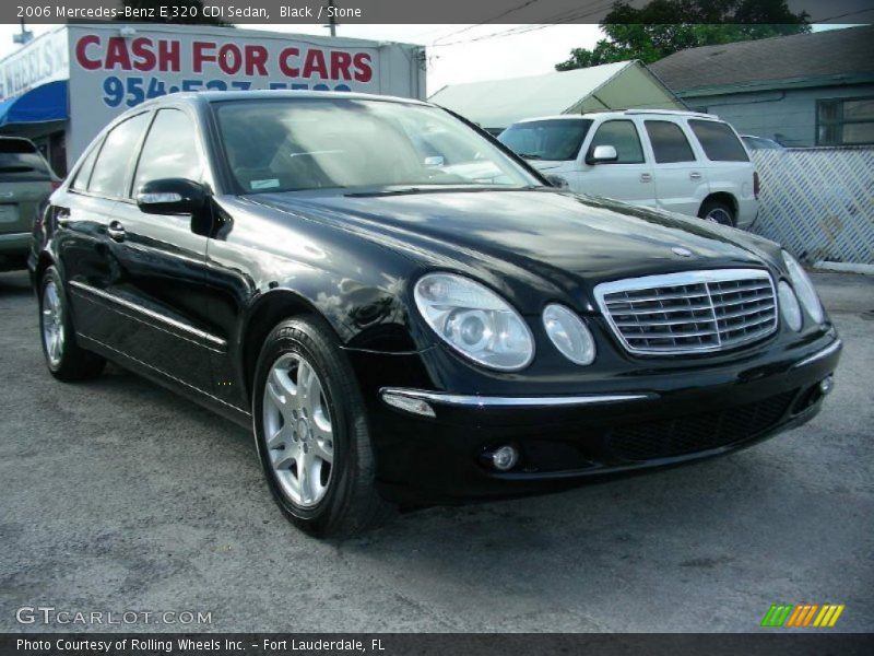 Black / Stone 2006 Mercedes-Benz E 320 CDI Sedan