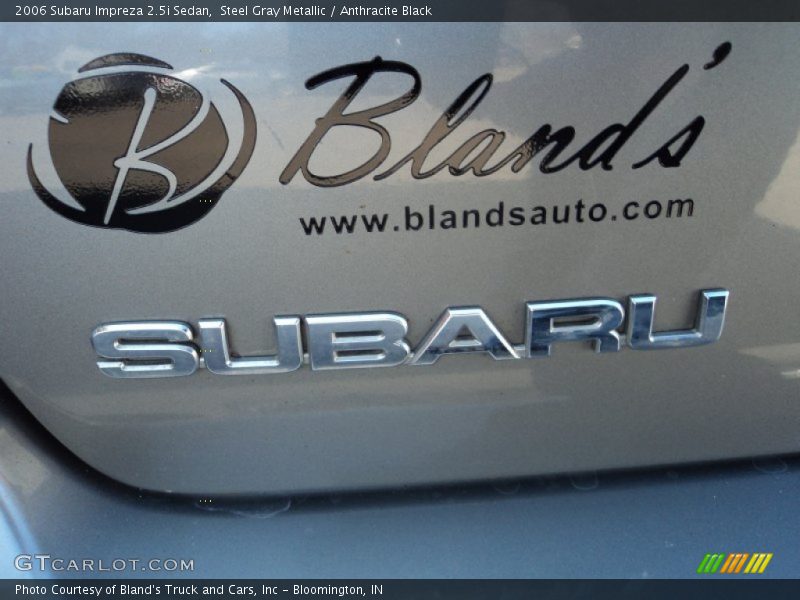 Steel Gray Metallic / Anthracite Black 2006 Subaru Impreza 2.5i Sedan