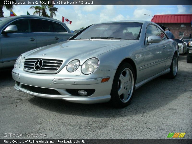 Brilliant Silver Metallic / Charcoal 2001 Mercedes-Benz CL 500