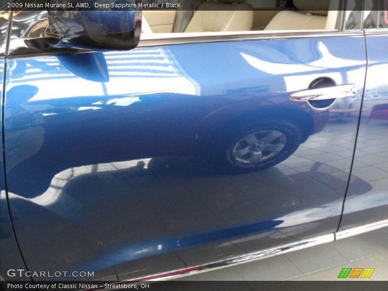 Deep Sapphire Metallic / Black 2009 Nissan Murano SL AWD