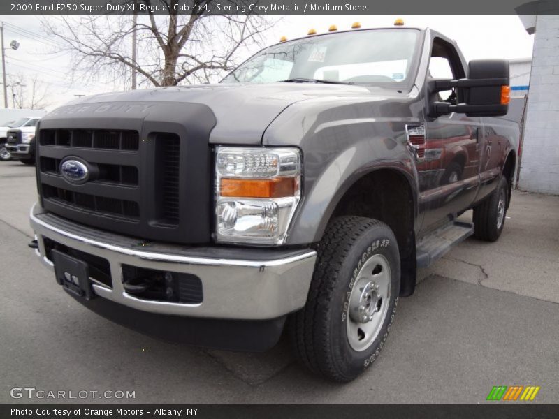 Sterling Grey Metallic / Medium Stone 2009 Ford F250 Super Duty XL Regular Cab 4x4