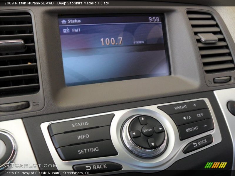 Deep Sapphire Metallic / Black 2009 Nissan Murano SL AWD