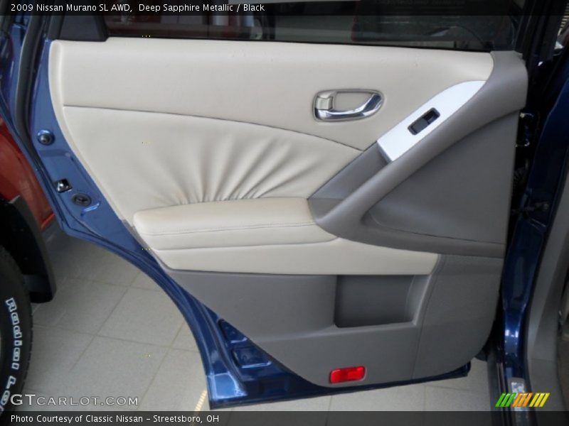 Deep Sapphire Metallic / Black 2009 Nissan Murano SL AWD