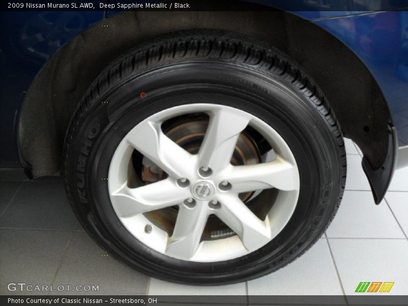 Deep Sapphire Metallic / Black 2009 Nissan Murano SL AWD