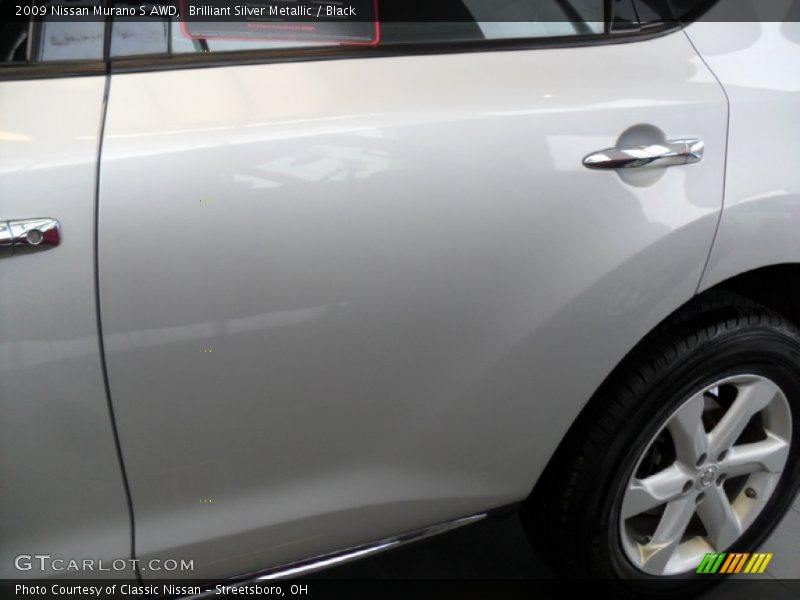 Brilliant Silver Metallic / Black 2009 Nissan Murano S AWD
