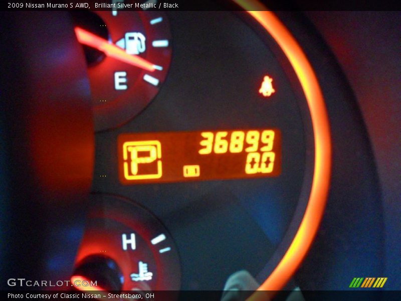 Brilliant Silver Metallic / Black 2009 Nissan Murano S AWD